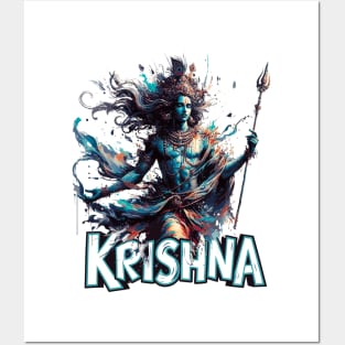 Enlightened Krishna Posters and Art